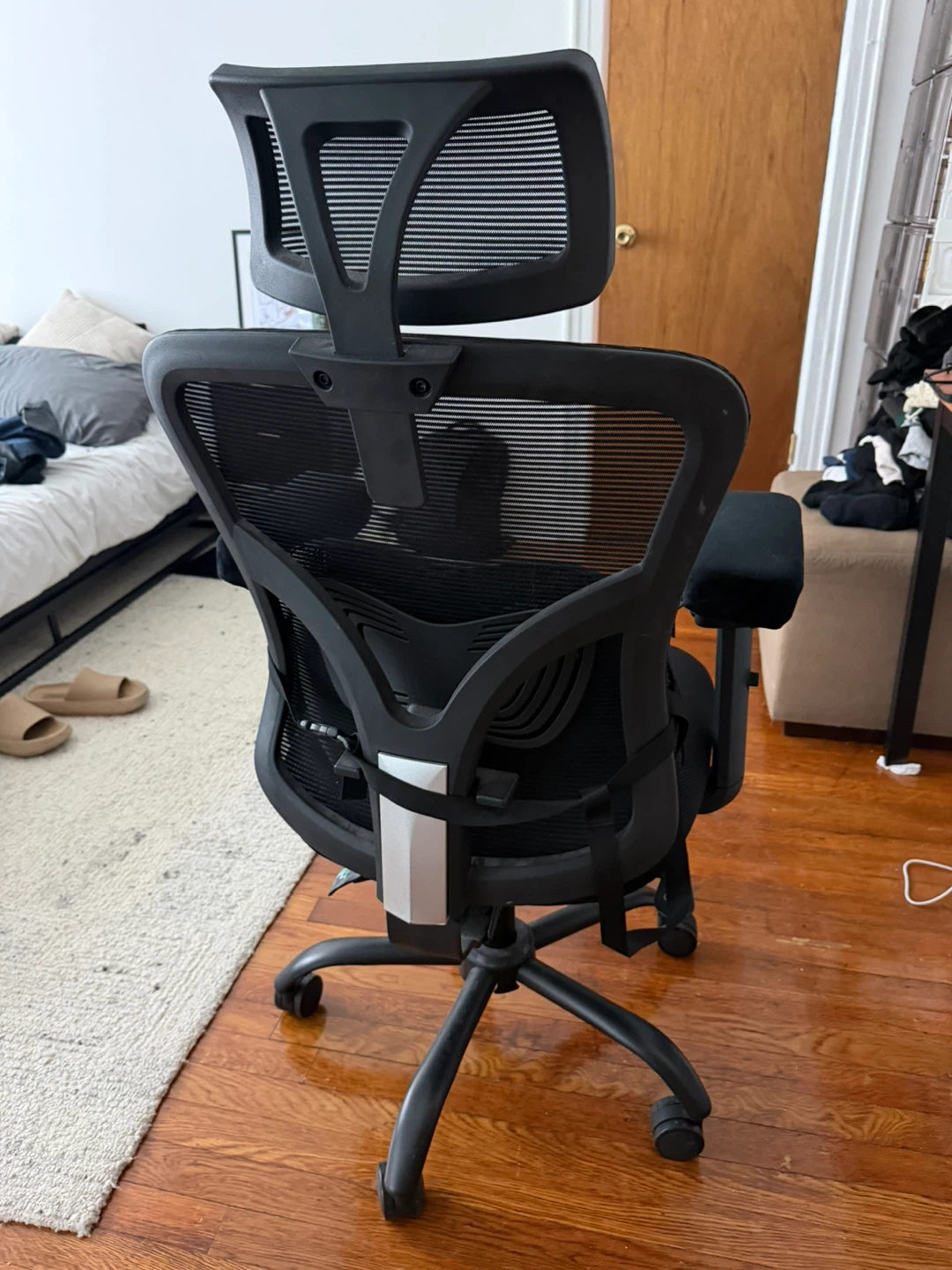 Black Ergonomic Mesh Office Chair with Lumbar Support