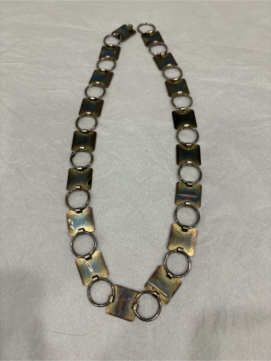 Vintage Black and Cream Chain Belt-S - photo 4