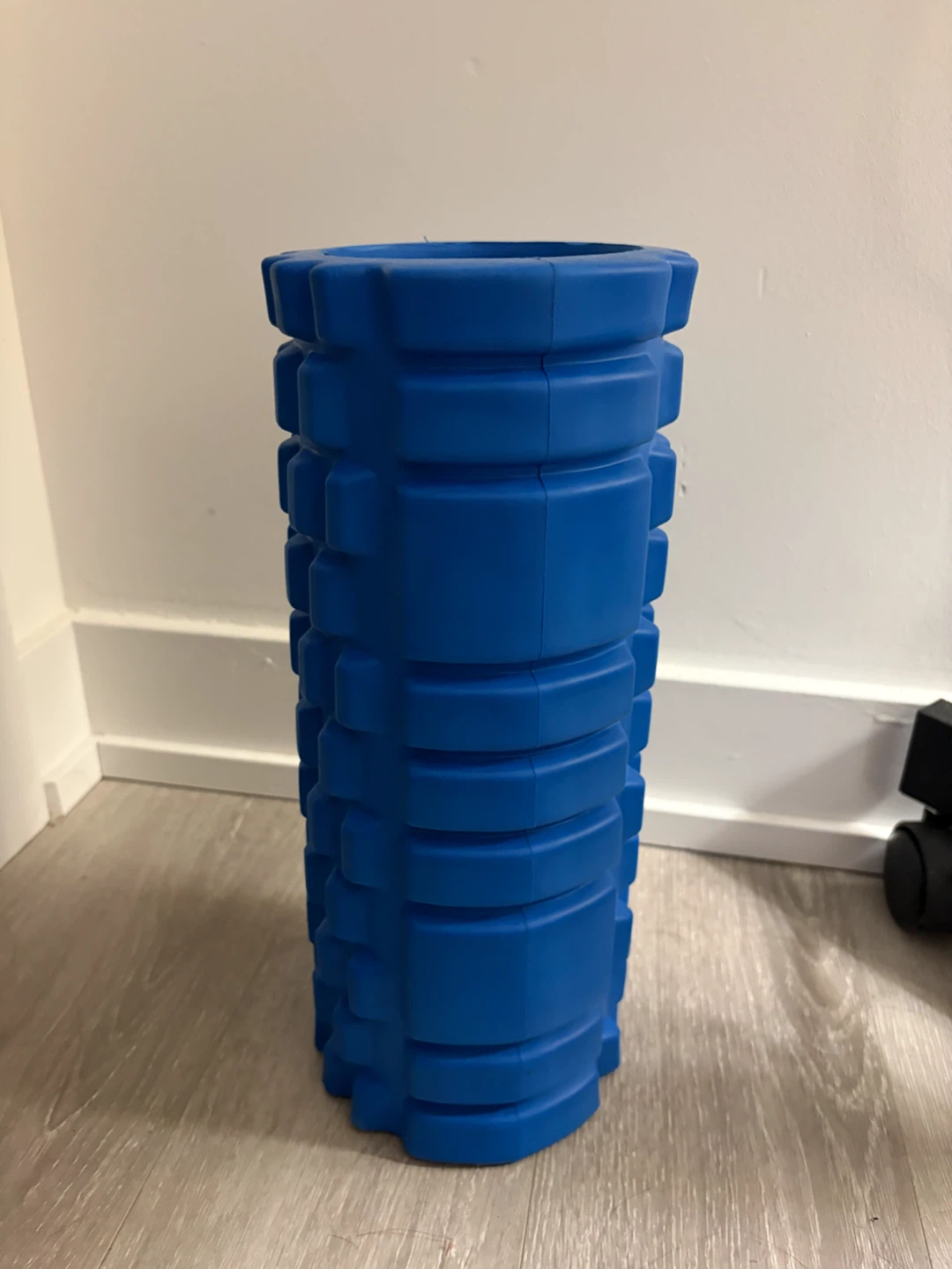 Blue textured foam roller