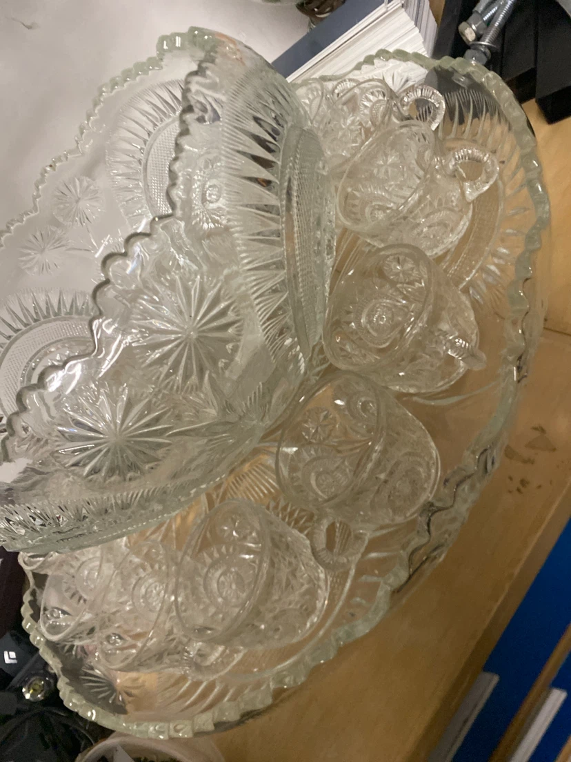 Glass Punch Bowl Set - photo 4
