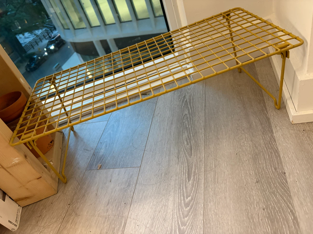 IKEA / Yellow Wire Rack Shelf