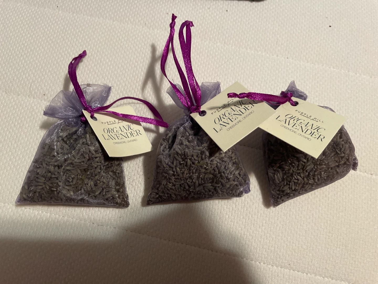 Purple Hill Organic Lavender Sachets (Set of 3)