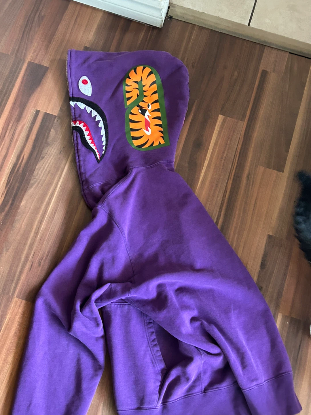 BAPE Purple Shark Full Zip Hoodie Size L - photo 4
