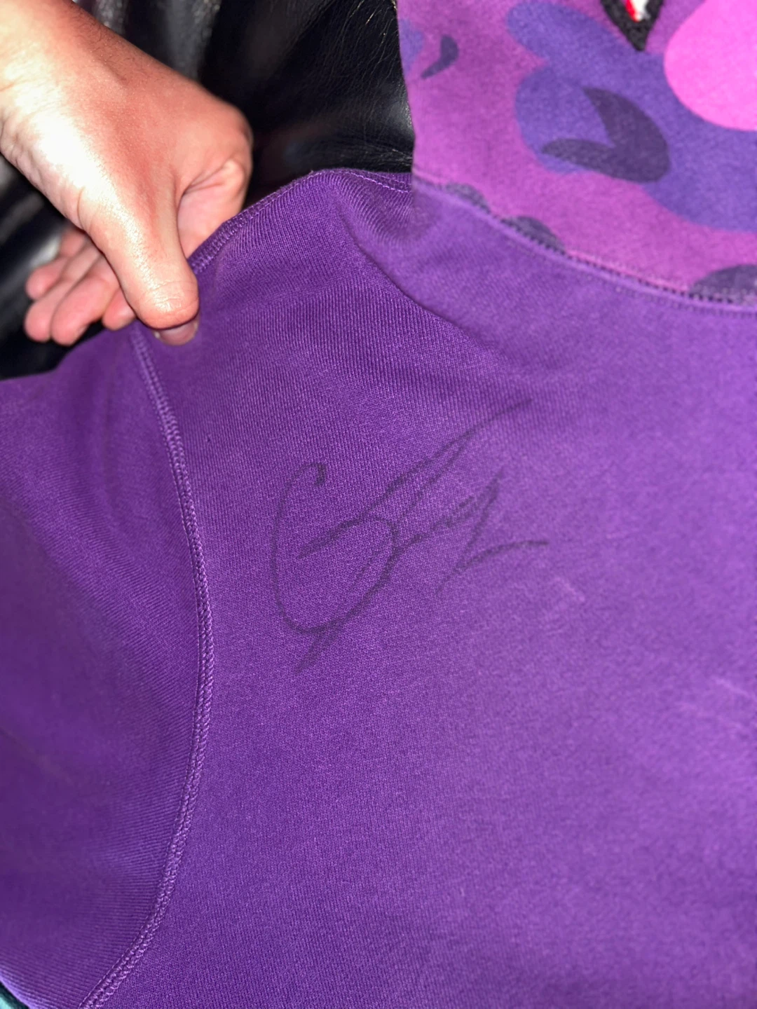 BAPE Purple Shark Full Zip Hoodie Size L