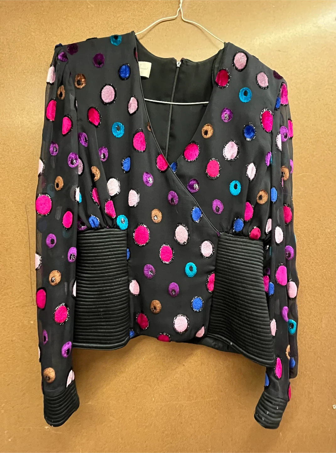 Ann Broer Black Polka Dot Blouse