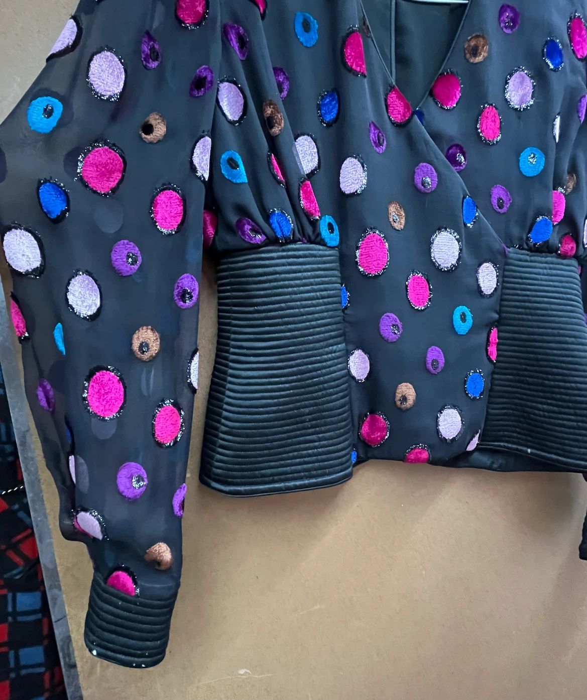 Ann Broer Black Polka Dot Blouse - photo 2