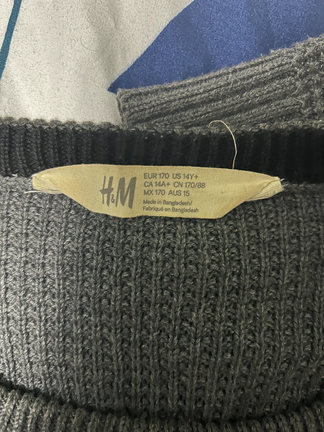 H&M Grey Long Sleeve Sweater - Size S - photo 3
