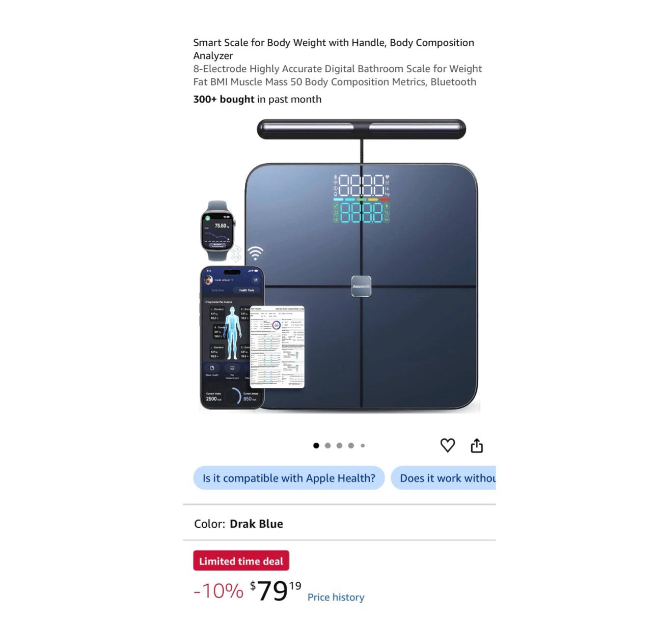 Brand new Smart Scale for Body Weight with Handle
