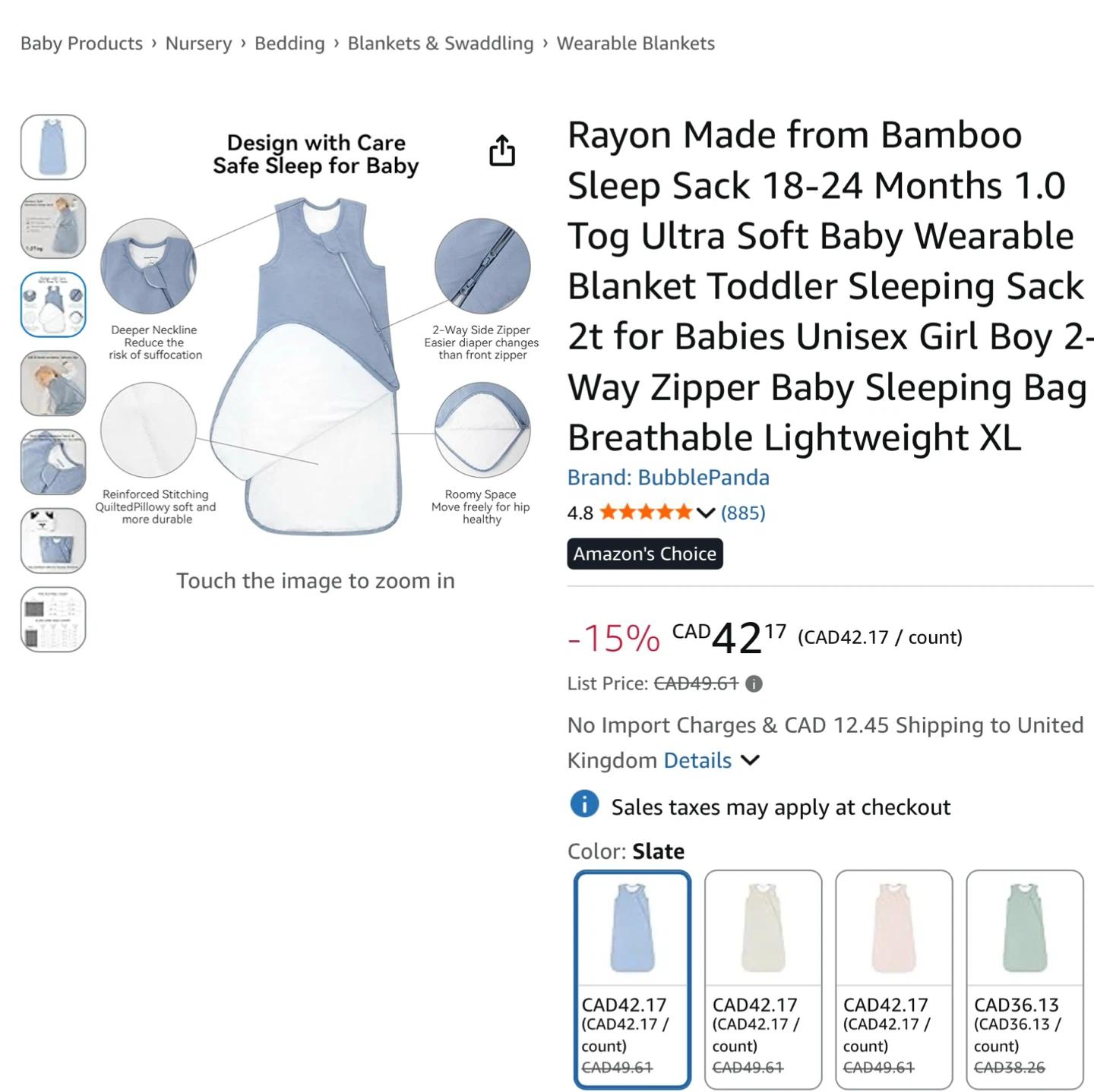 New Bubble Panda Sleep Sacks - XL 18-24mths - photo 2