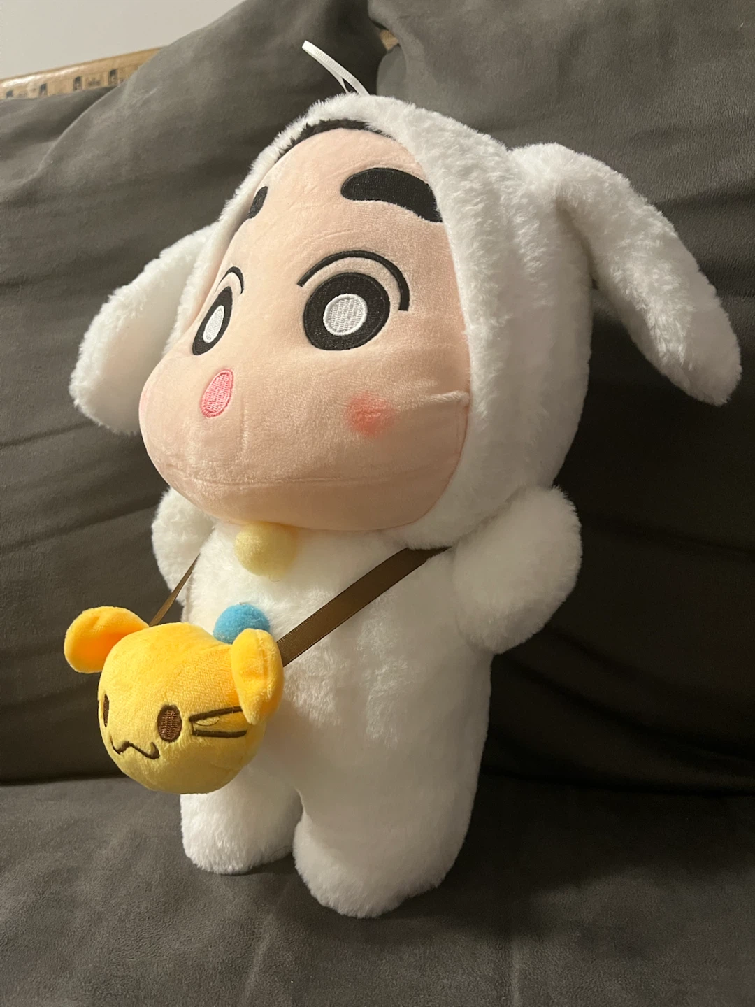 White Plush Toy with Yellow Bag - photo 2