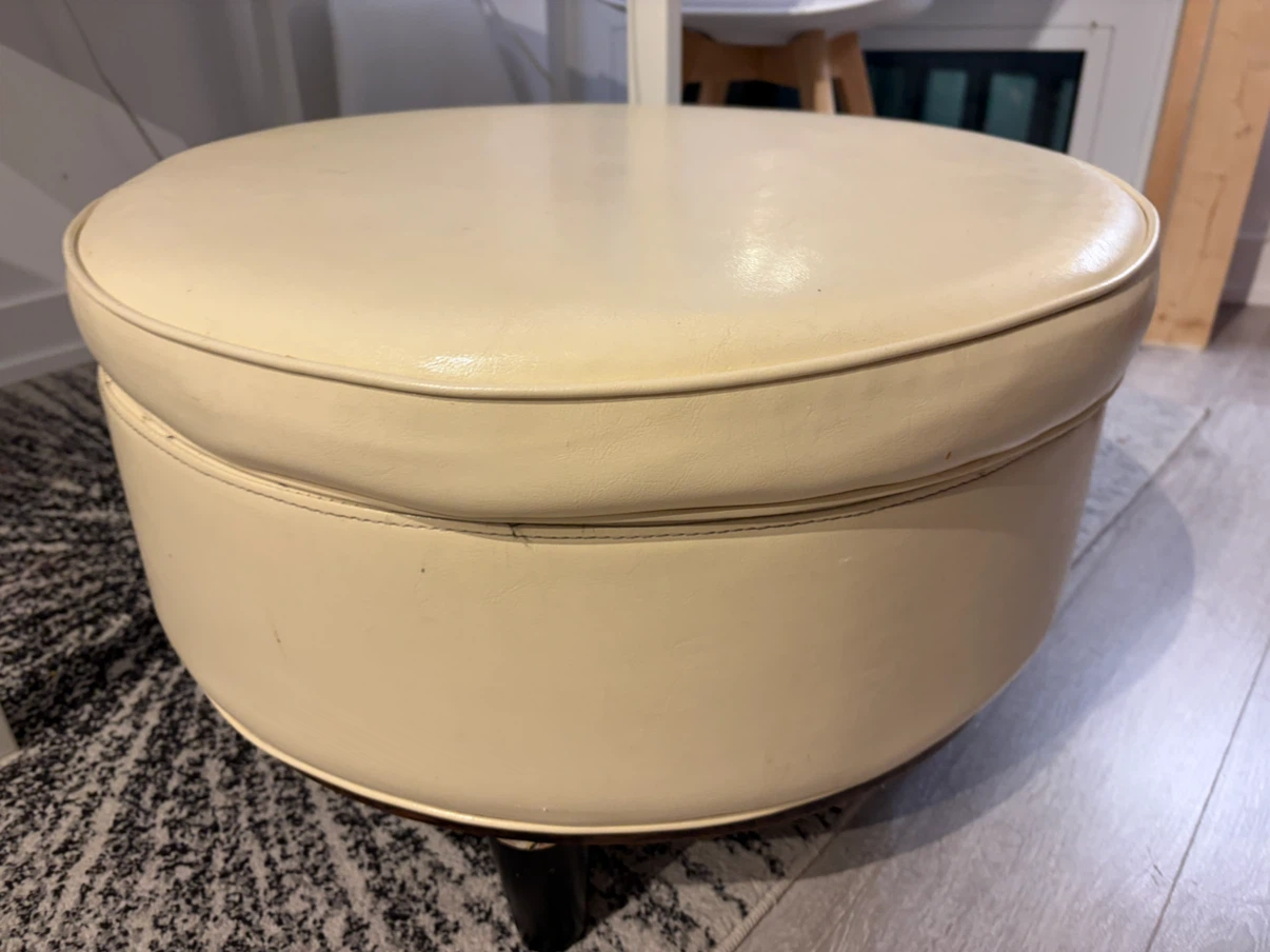 Cream Storage Ottoman - photo 2