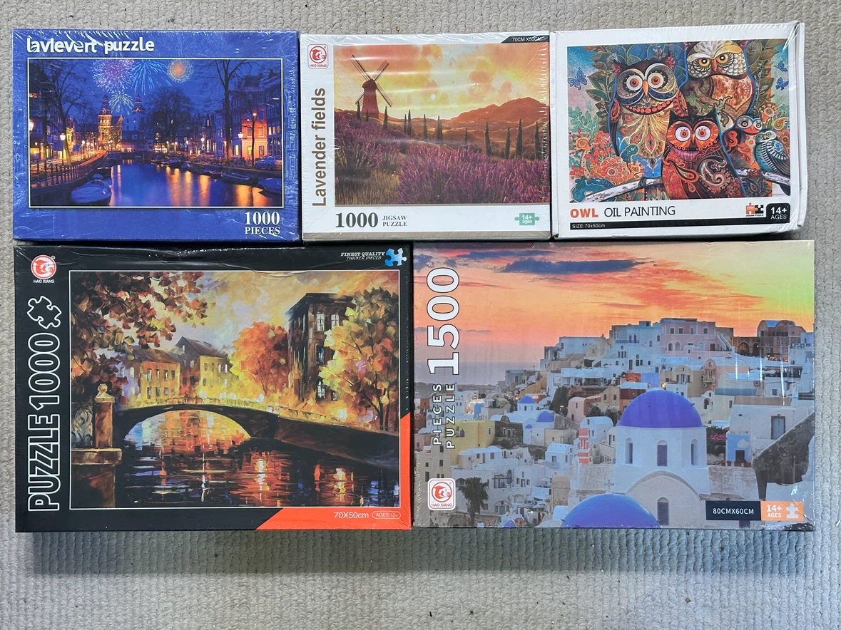 🆕 1000-1500 Piece Puzzles