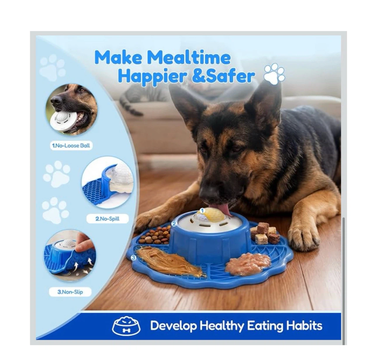 Brand new Slow Feeder Dog Bowls with Lick Mat - photo 5