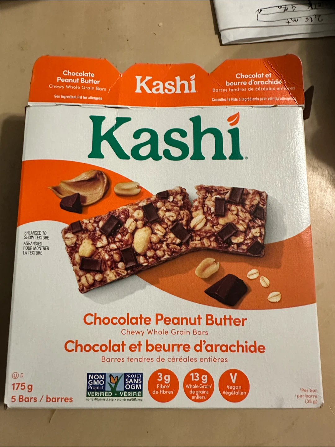 Kashi Chocolate Peanut Butter Chewy Whole Grain Bars (5 Pack)