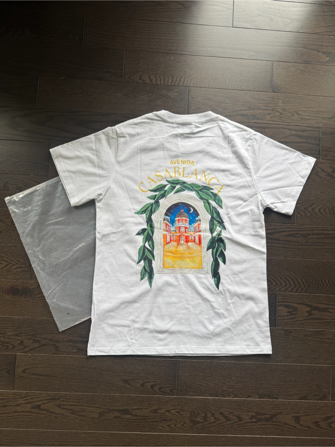 Casablanca "Avenida Casablanca" T-Shirt - White - photo 2