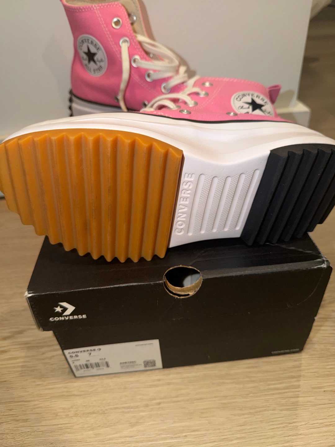 Converse Run Star Hike Platform Sneakers Pink - photo 2