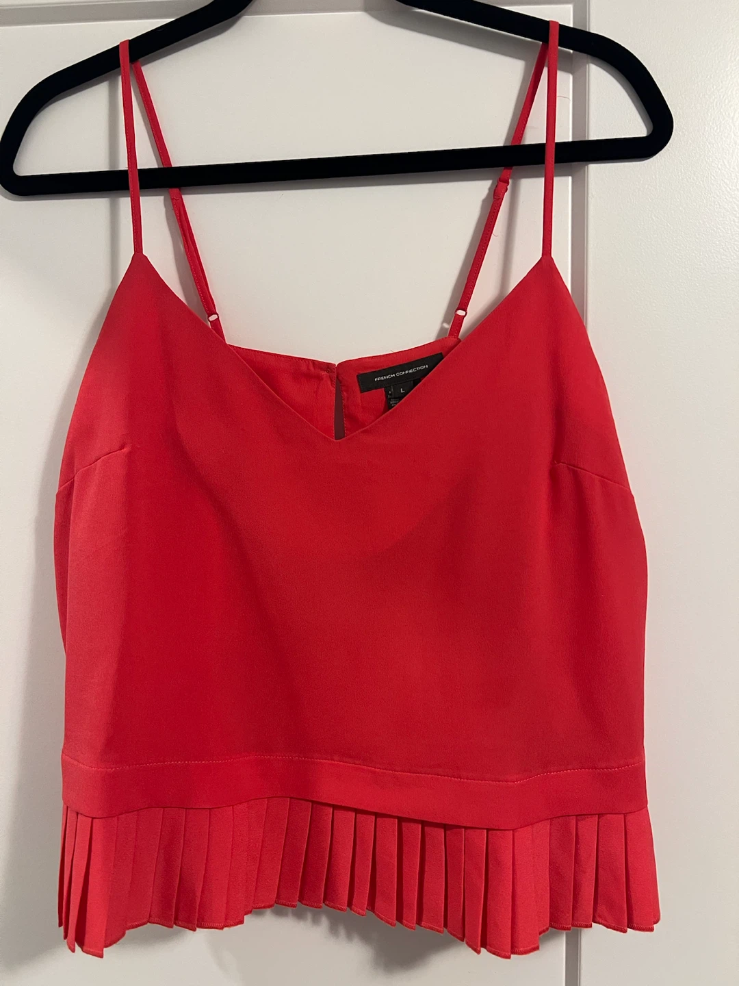 French Connection Red Pleated Cami Top - photo 2