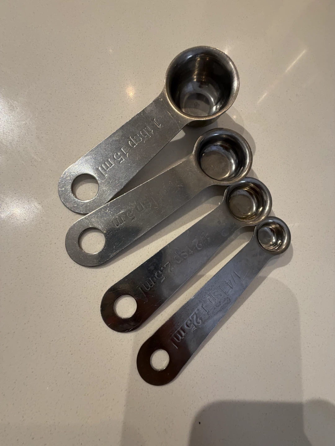 IKEA / Set of 4 Metal Measuring Spoons
