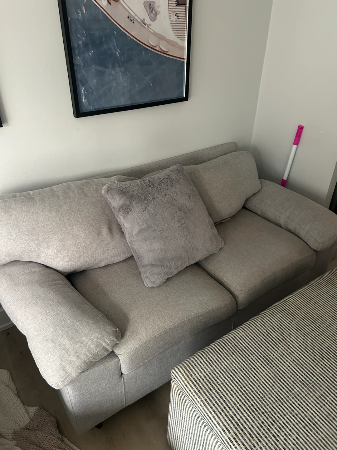 Light Gray Fabric Sofa