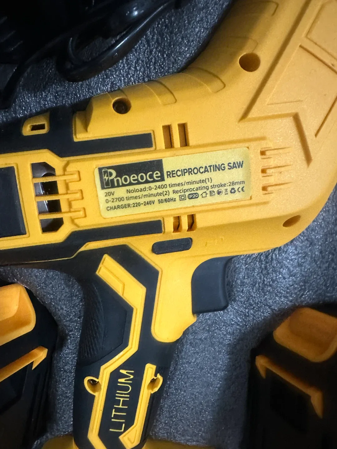 Cordless Reciprocating Saw with 2 Batteries and Case - photo 2