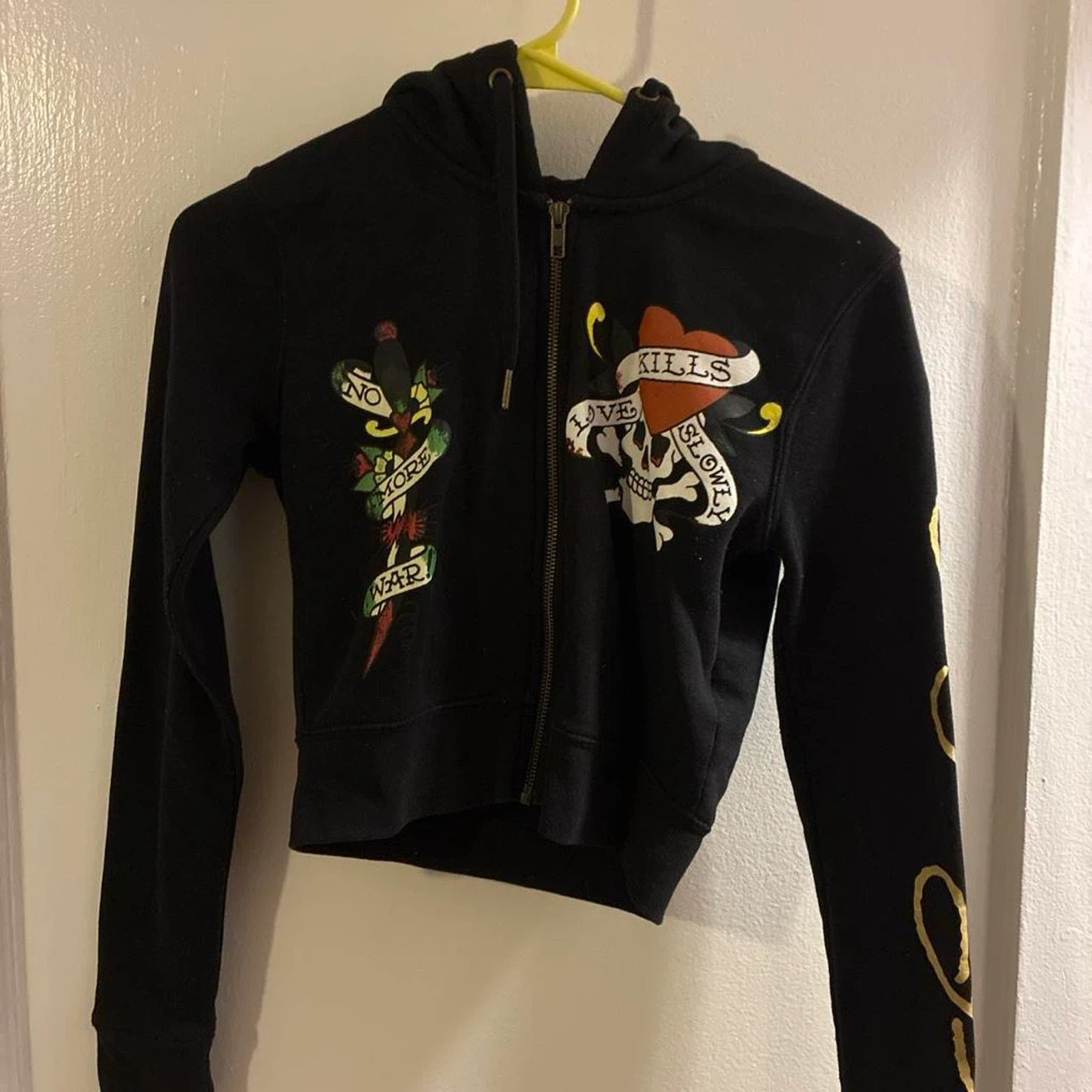 Ed Hardy Black Zip-Up Hoodie - photo 2