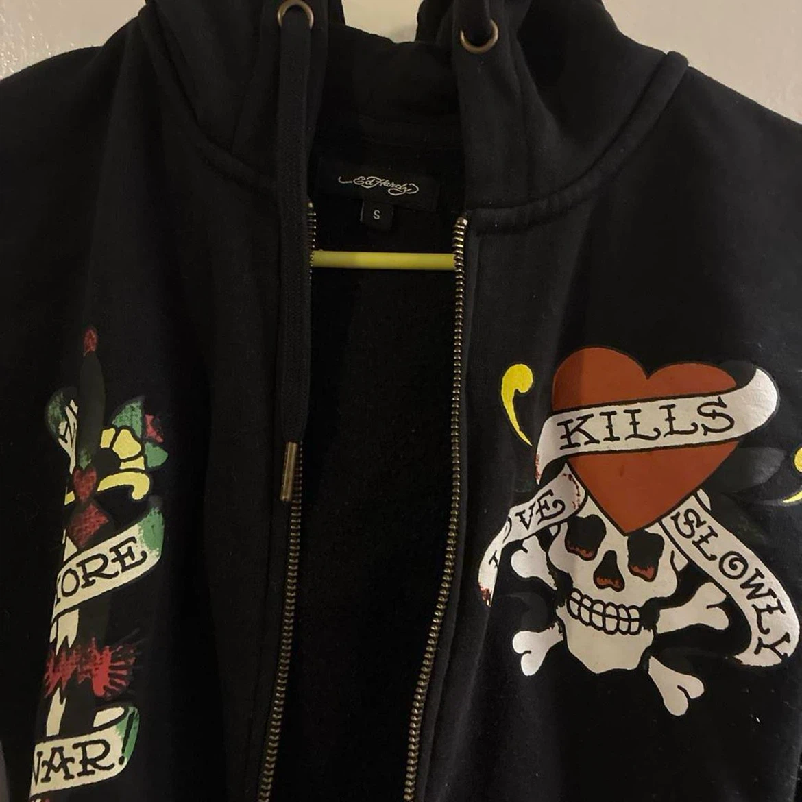 Ed Hardy Black Zip-Up Hoodie - photo 4