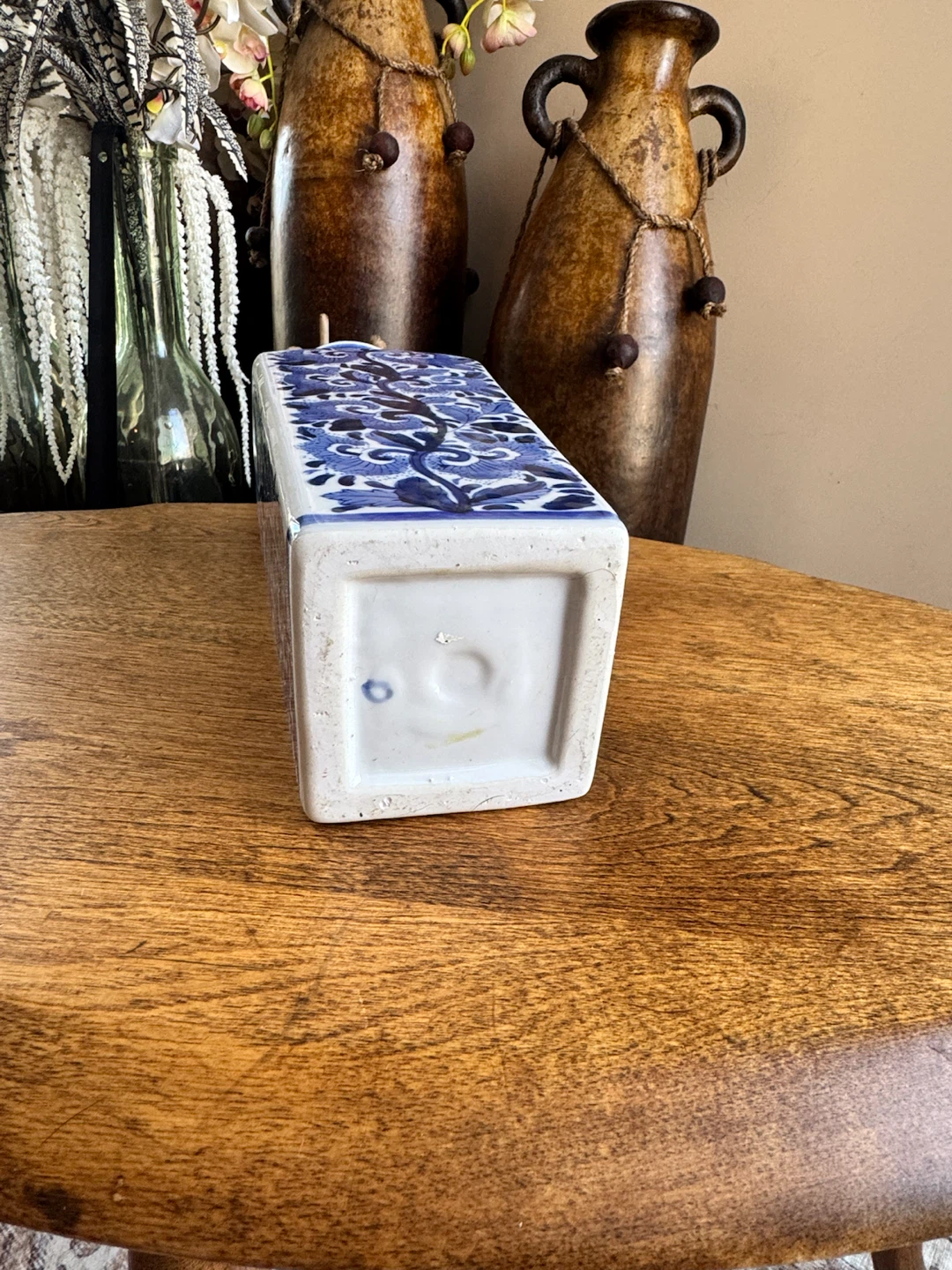 Blue and White Floral Vase - photo 3