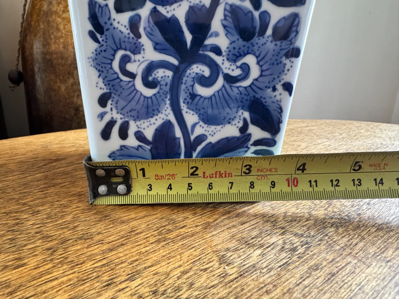 Blue and White Floral Vase - photo 5
