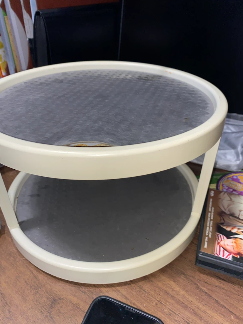 Two-Tiered Turntable Stand
