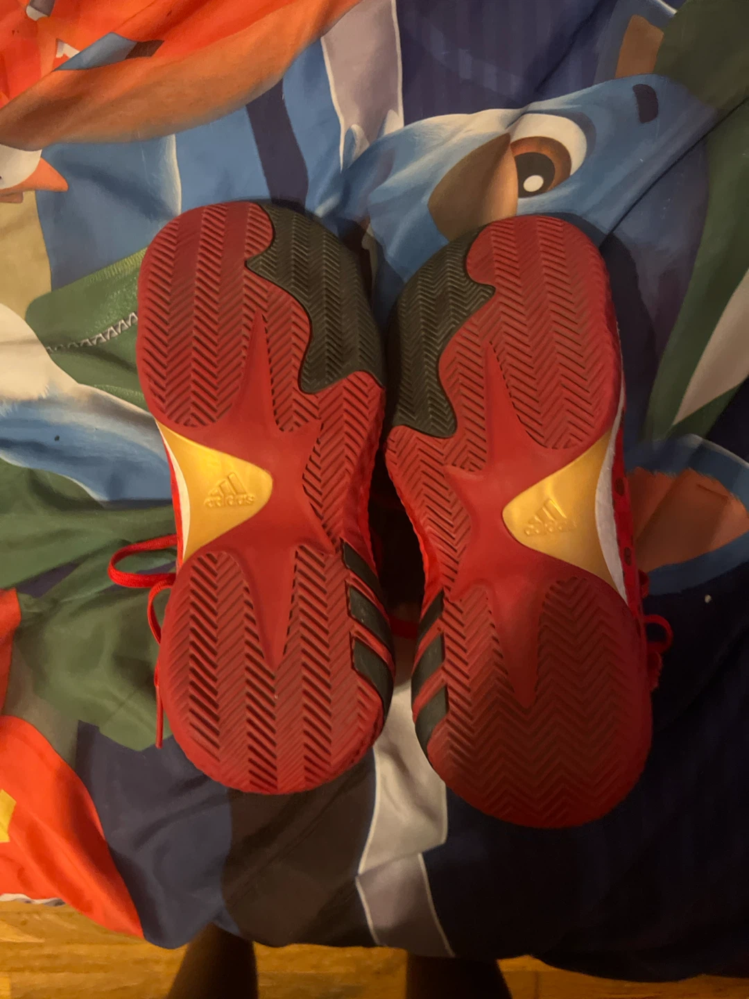 Adidas Harden Vol. 6 Red Heart Pattern Basketball Shoes - photo 3