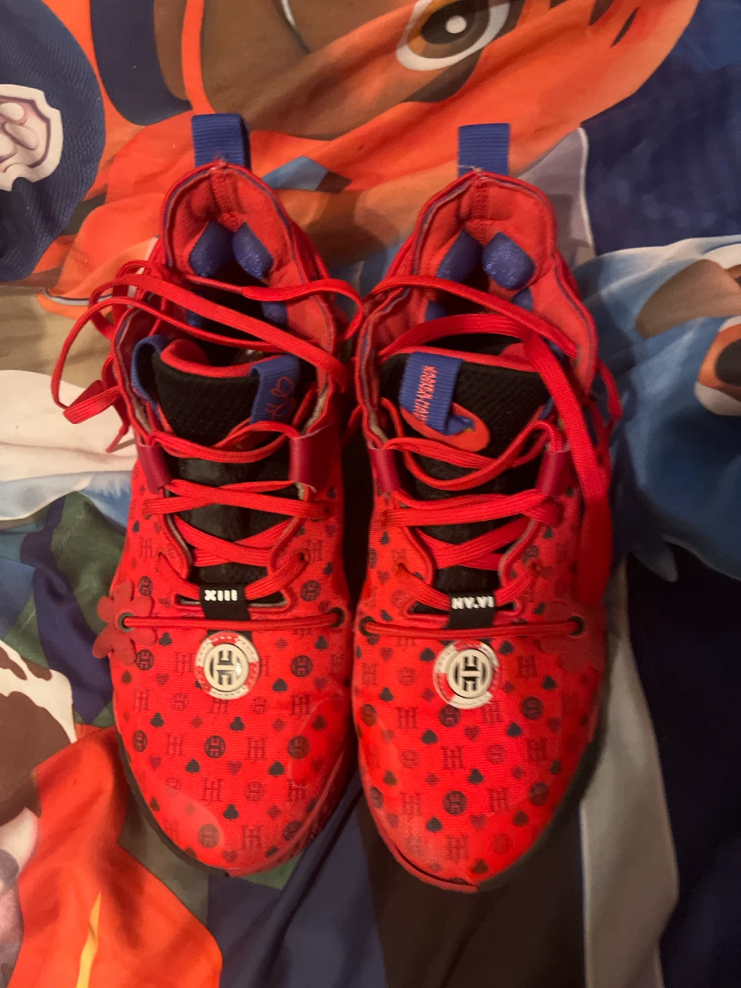 Adidas Harden Vol. 6 Red Heart Pattern Basketball Shoes - photo 4