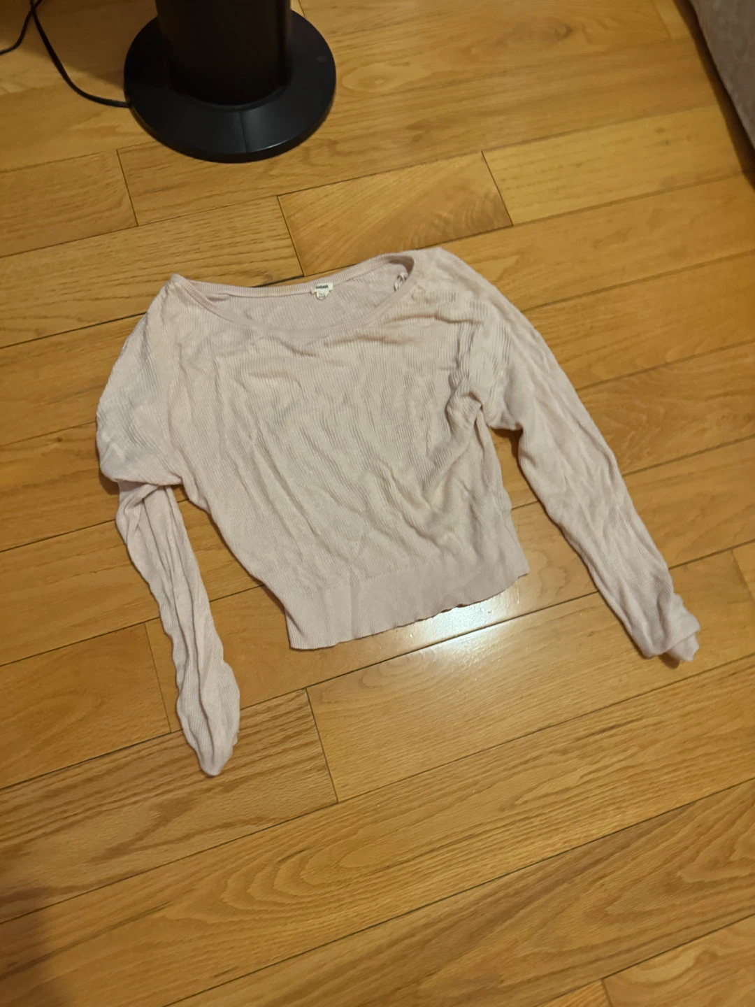 Garage Pink Ribbed Long Sleeve Sweater - TP/P