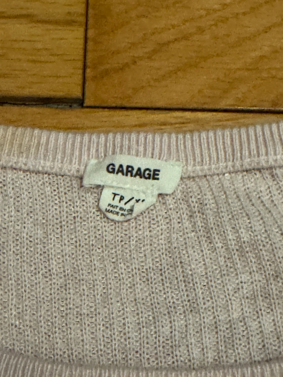 Garage Pink Ribbed Long Sleeve Sweater - TP/P - photo 2