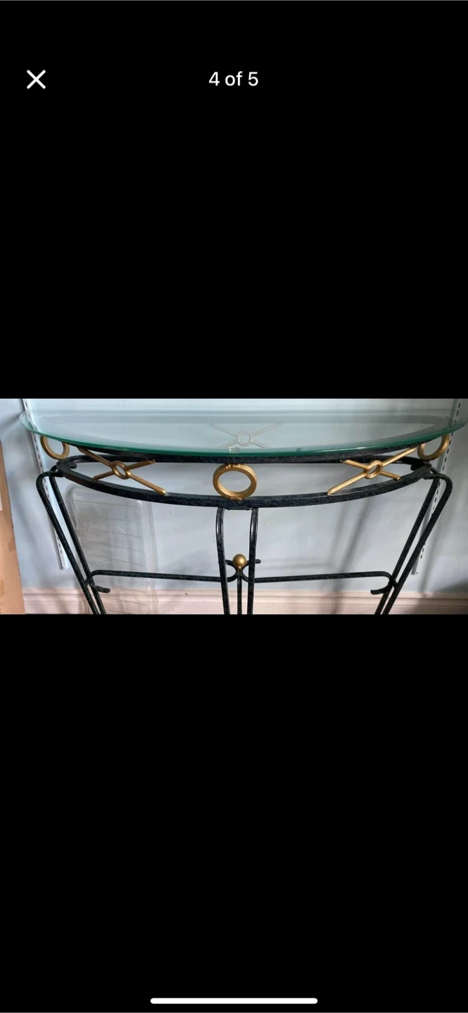 Console Table with Glass Top - photo 3