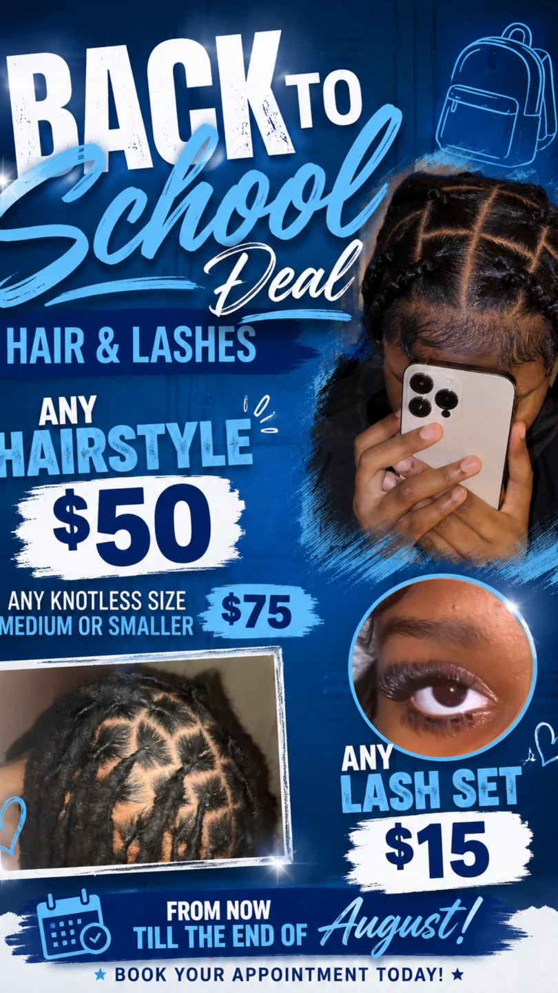 Back to School Hair & Lashes Deal