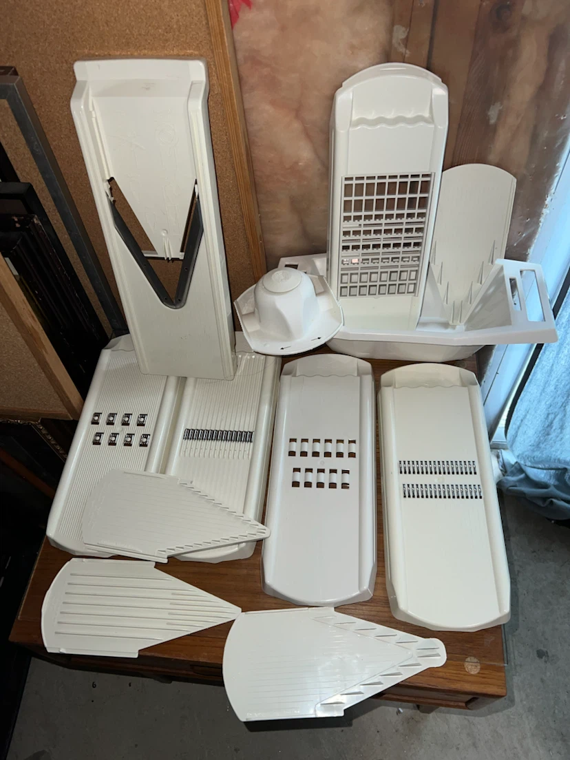White Vegetable Slicer Mandoline Set - photo 3