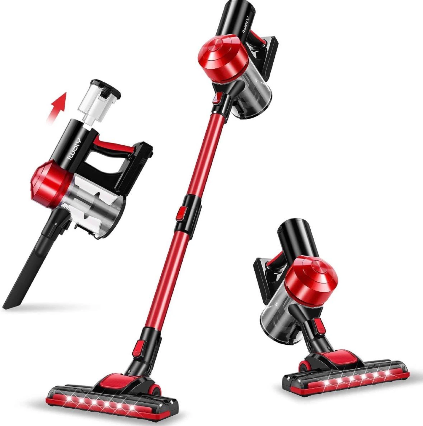 Black & Red Stick Vacuum Cleaner with Attachments - photo 5