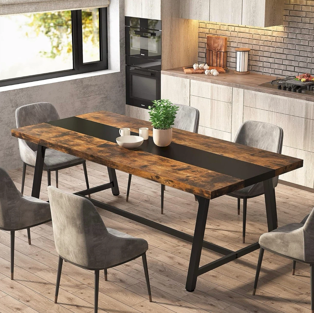 Rustic Wood Dining Table