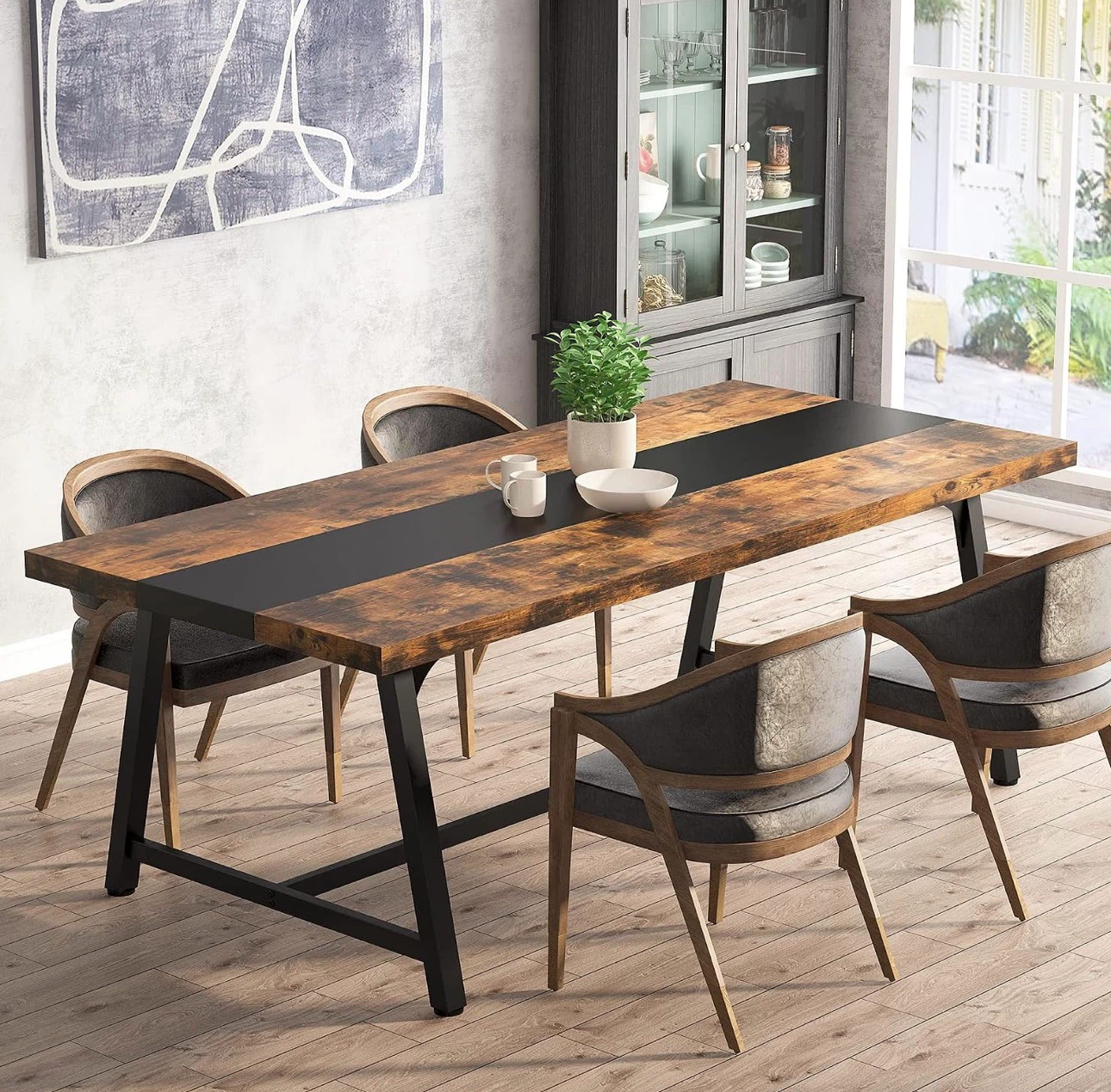Rustic Wood Dining Table - photo 2