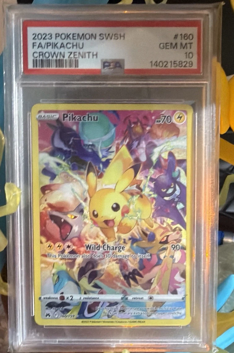Crown Zenith FA/Pikachu #160 GEM MT 10