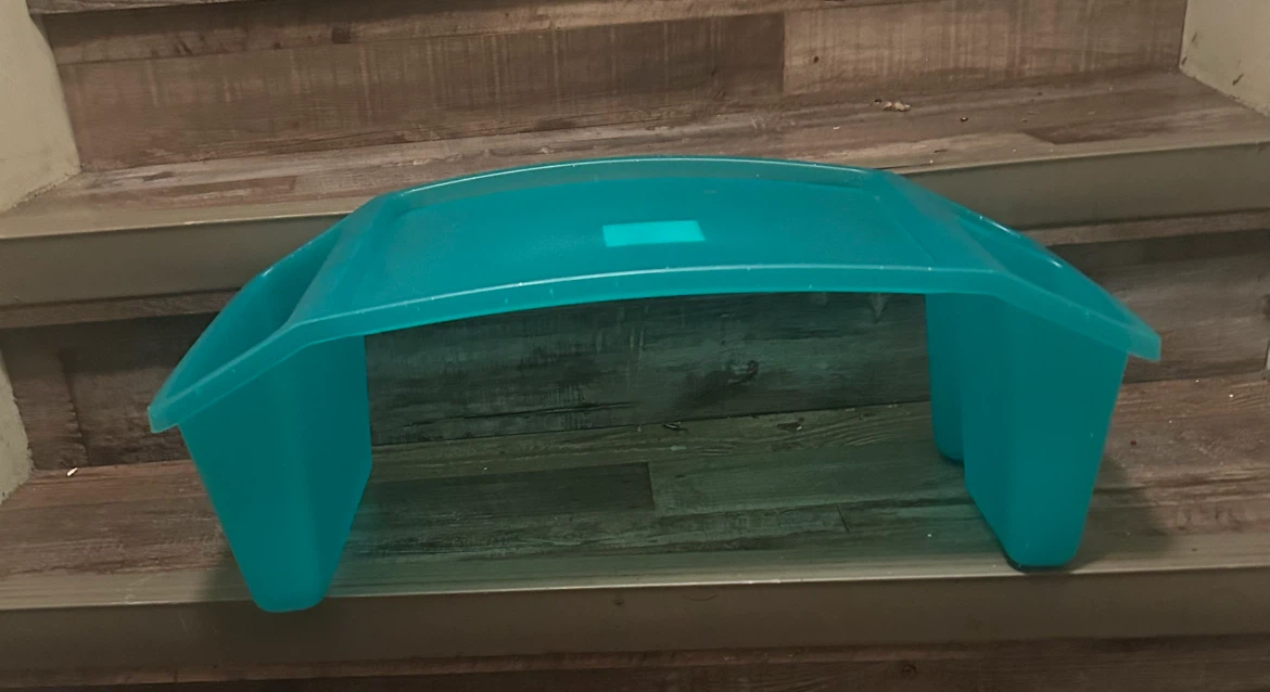 Teal Plastic Lap Desk Tray