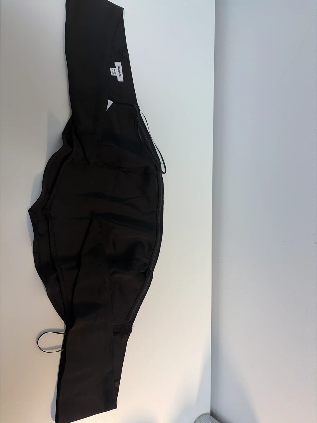 GARAGE Black Satin Corset Top - photo 2