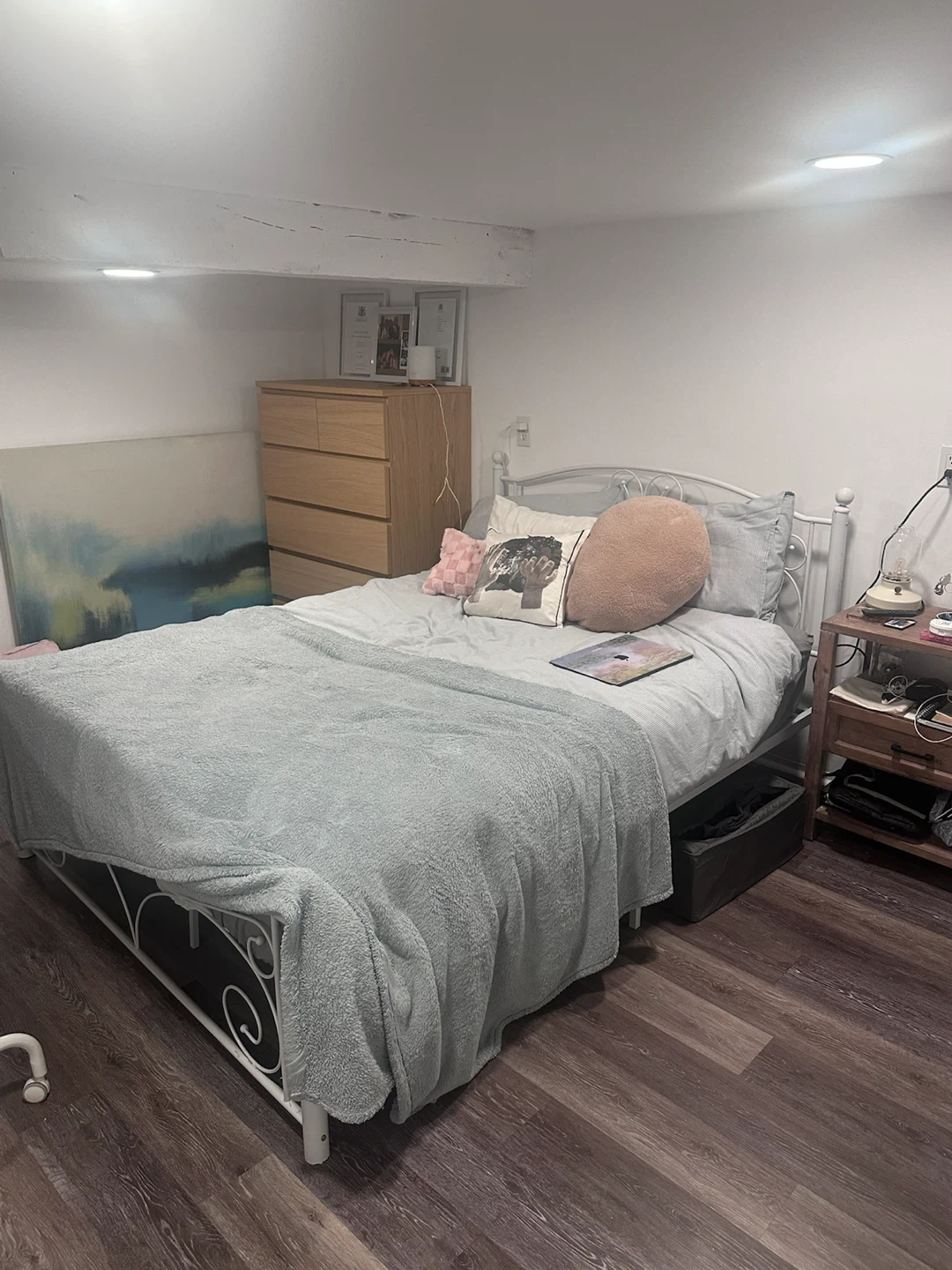 Wayfair Full Size White Metal Bed Frame