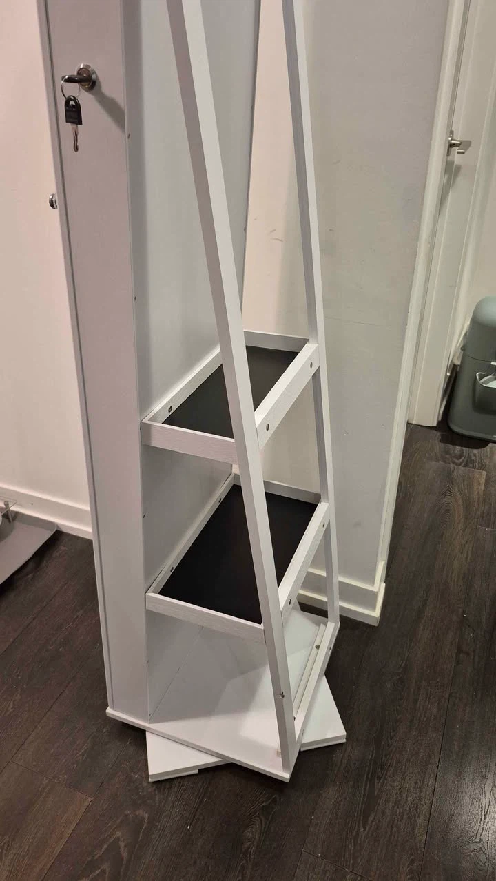 Standing Jewelry and Makeup Storage with Mirror - photo 4