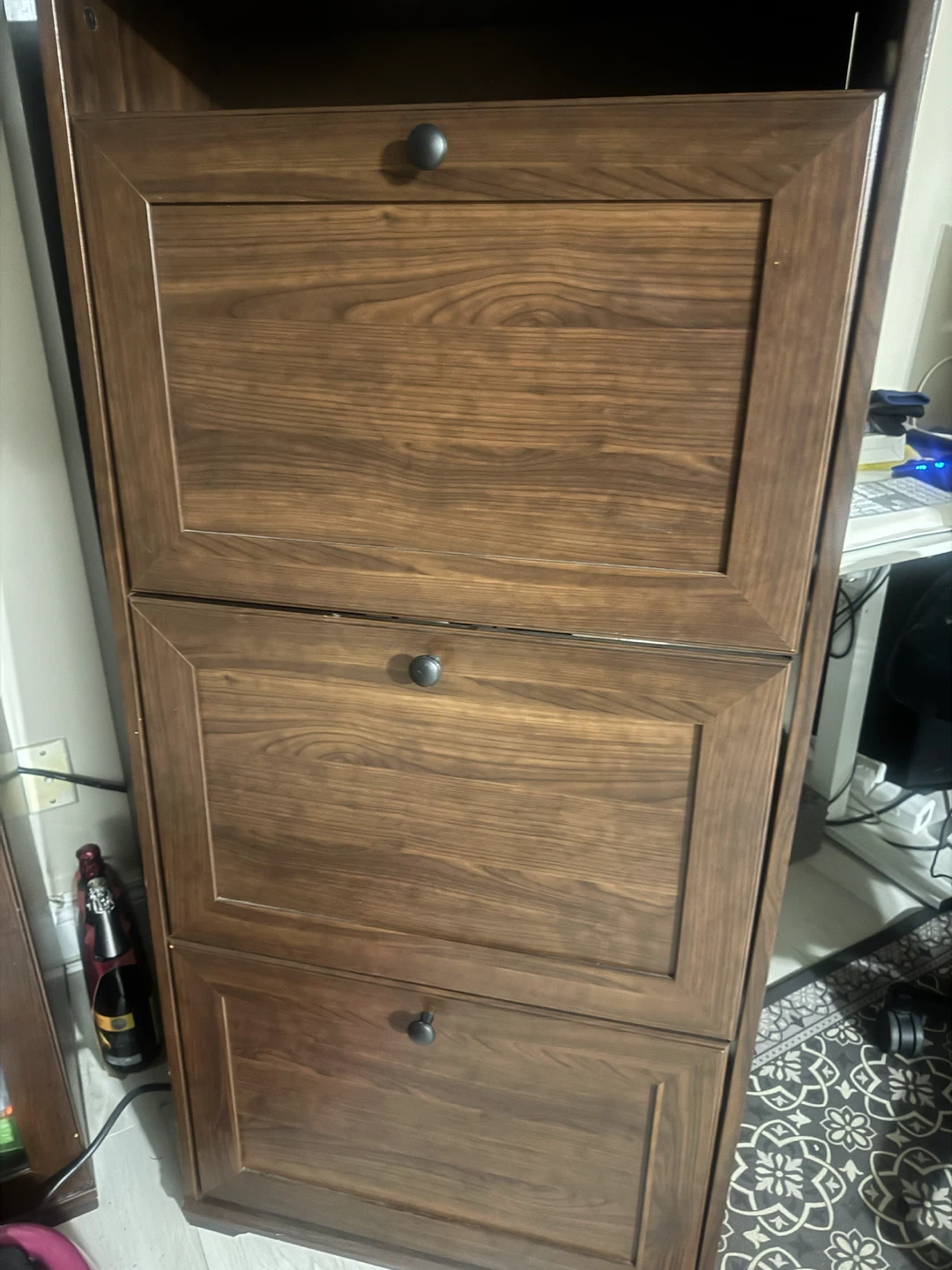 Wooden Shoe Storage Cabinet