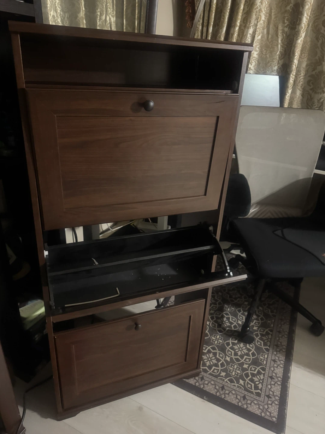 Wooden Shoe Storage Cabinet - photo 3