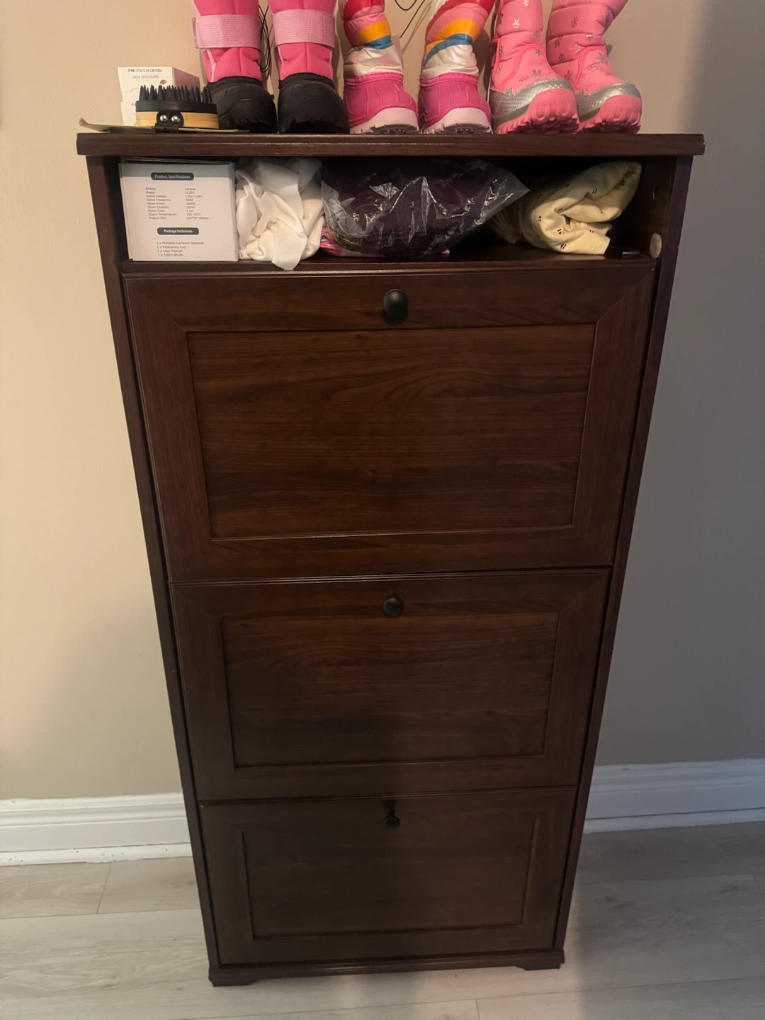 Wooden Shoe Storage Cabinet - photo 5