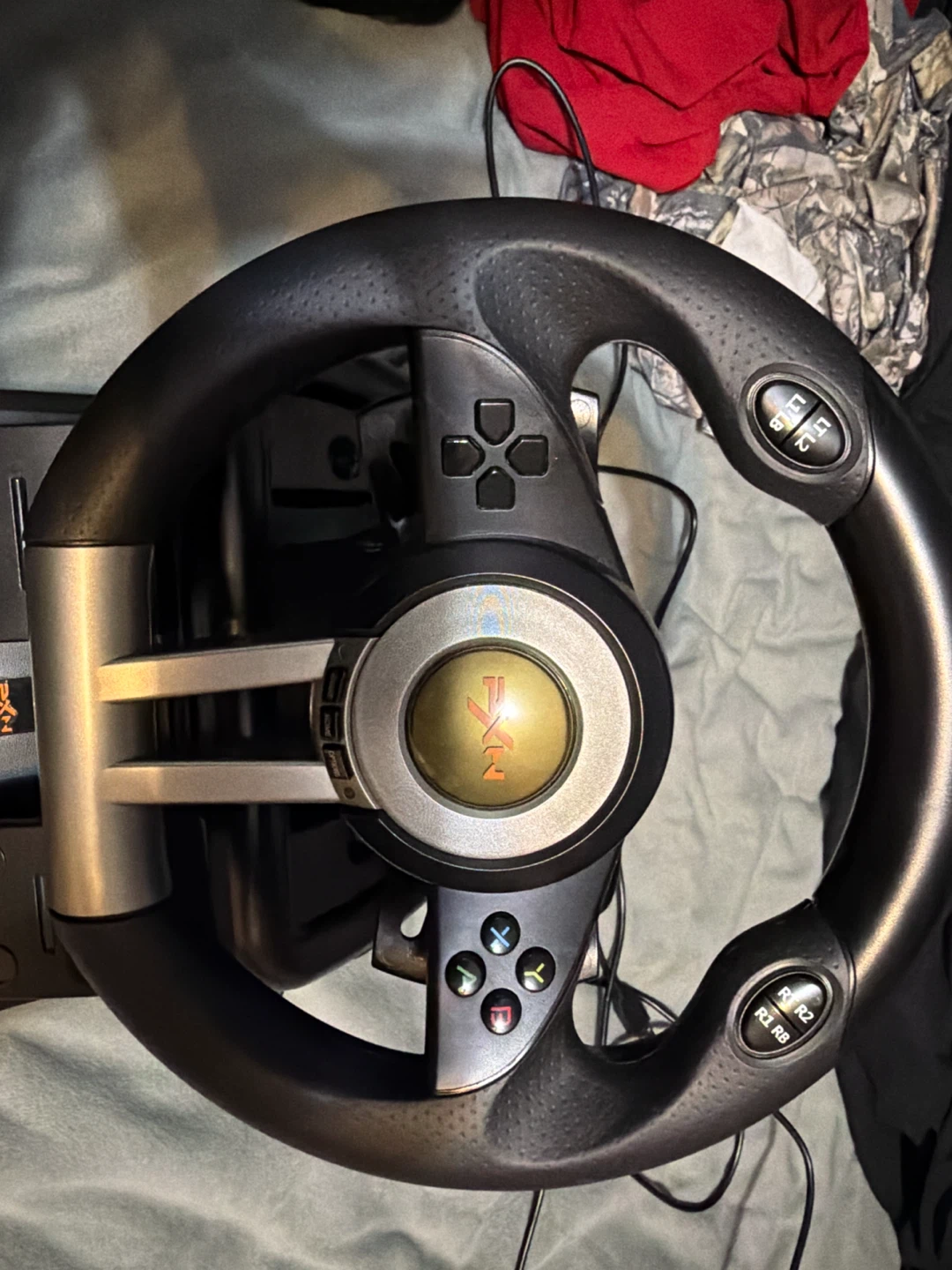 Xbox series X, PC or PS5 steering wheel with pedal - photo 2