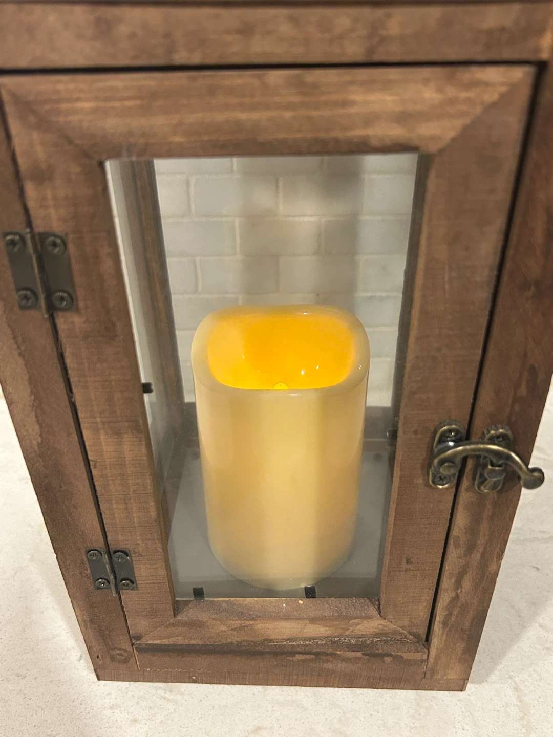 Wooden Lantern with LED Candle - photo 5