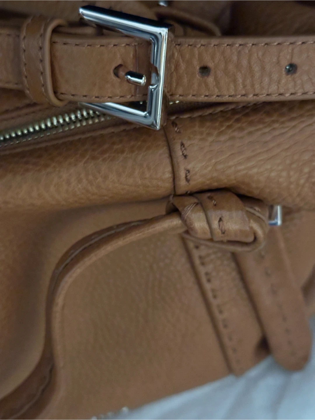 Tan brown Ted Baker London Leather Satchel Bag - photo 3